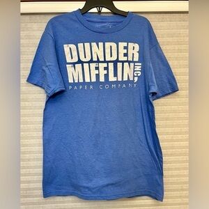 Ripple Junction Dunder Mifflin Office Men’s SZ M Carolina Blue Teen Casual Gift